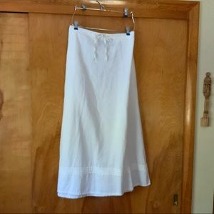 Creamy white linen and cotton skirt!